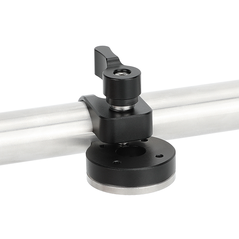 CAMVATE 19mm Rod Clamp with ARRI-Style Rosette (Black Locking Knob)