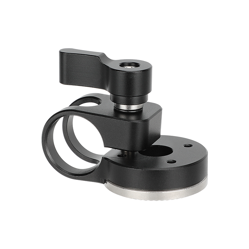 CAMVATE 19mm Rod Clamp with ARRI-Style Rosette (Black Locking Knob)