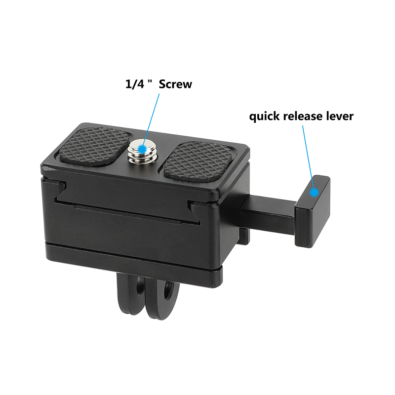 CAMVATE Camera Monitor Quick Release Mount with GoPro-Style 2-Prong Adapter
