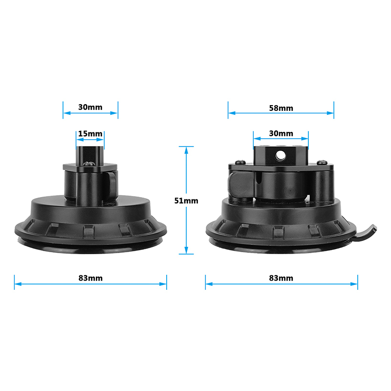 CAMVATE Dual Suction Cup Mount Set for GoPro Camera