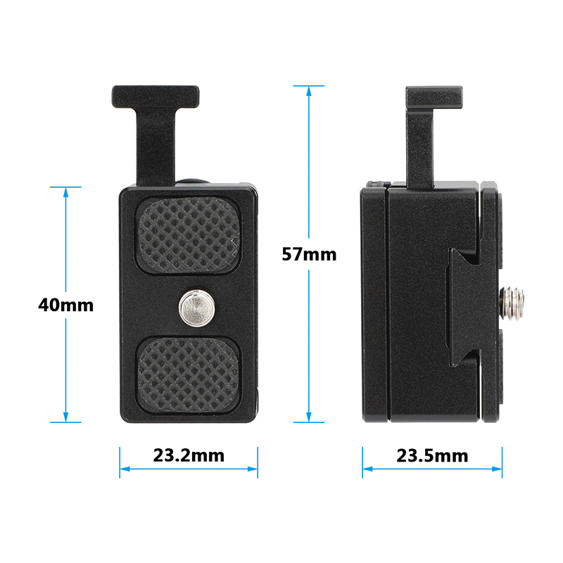 CAMVATE Camera Monitor Quick Release Mount with GoPro-Style 2-Prong Adapter