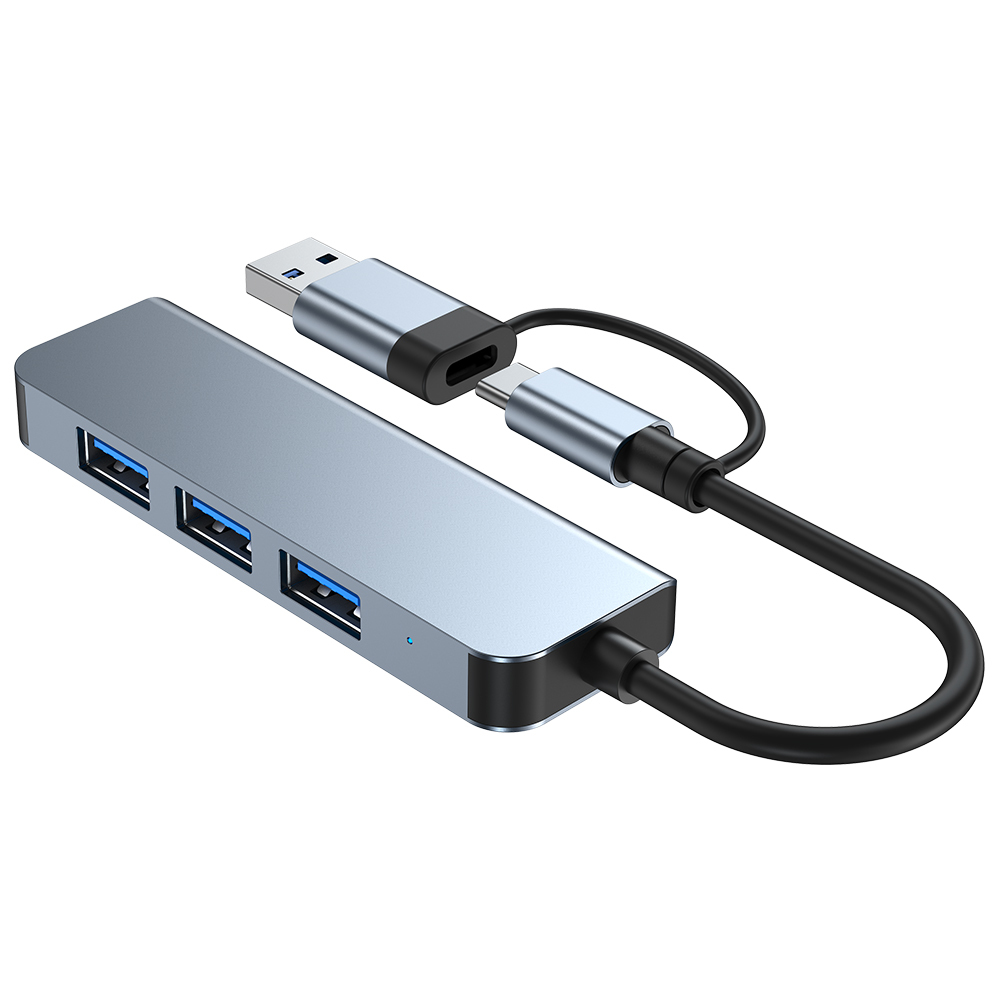 CAMVATE 4-Port Slim USB 3.0 Type-C Type-A Hub