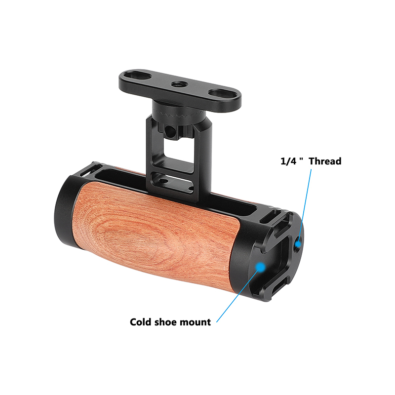 CAMVATE Wooden Handgrip with Rosette Joint & 1/4" Mount