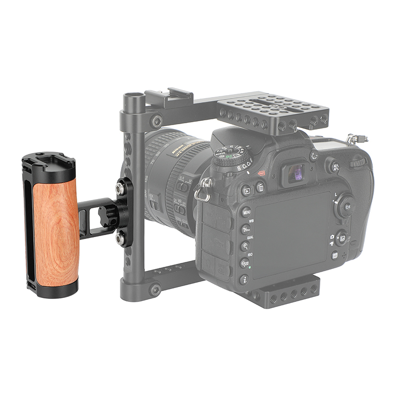 CAMVATE Wooden Handgrip with Rosette Joint & 1/4" Mount