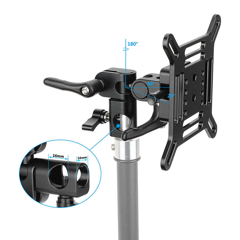 CAMVATE Adjustable VESA Monitor Mount with Wall/Ceiling Mount Plate
