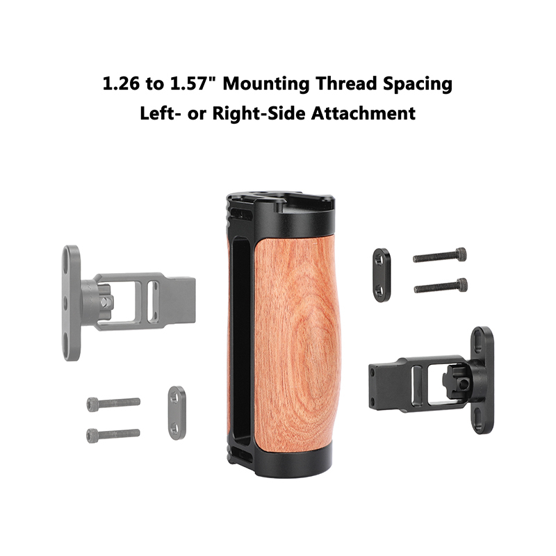 CAMVATE Wooden Handgrip with Rosette Joint & 1/4" Mount