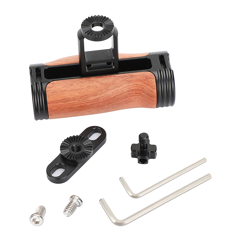 CAMVATE Wooden Handgrip with Rosette Joint & 1/4" Mount