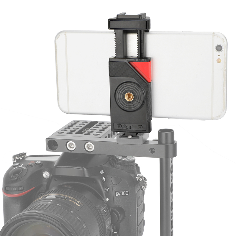 CAMVATE Smartphone Clip Holder for 1/4"-20 Tripod & Stand