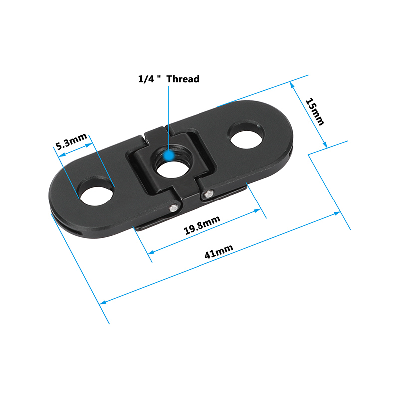 CAMVATE Folding 2-Prong Mount for GoPro HERO10/HERO9/HERO8 Black & MAX 360 Cameras