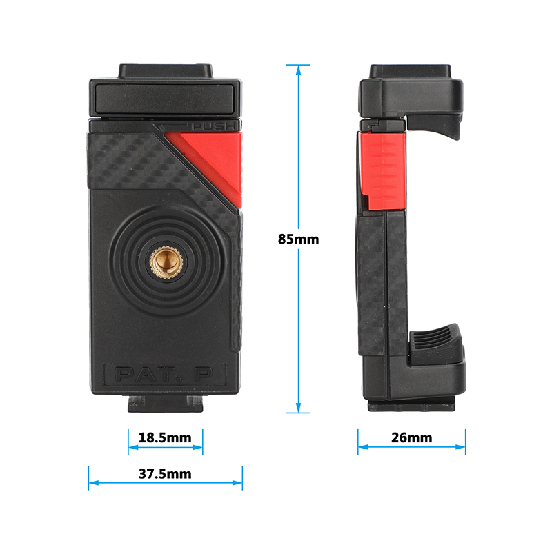 CAMVATE Smartphone Clip Holder for 1/4"-20 Tripod & Stand