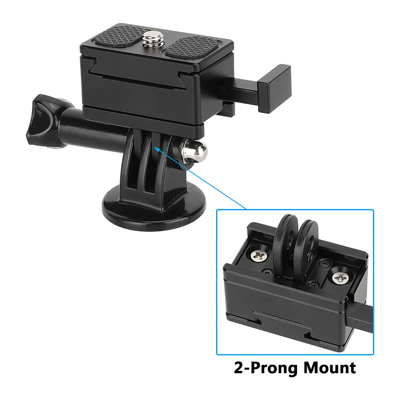 CAMVATE Folding 2-Prong Mount for GoPro HERO10/HERO9/HERO8 Black & MAX 360 Cameras