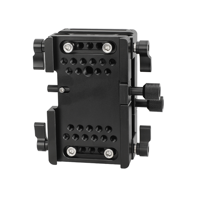 CAMVATE ARRI-Style Bridge Plate with 15mm Rod Clamps