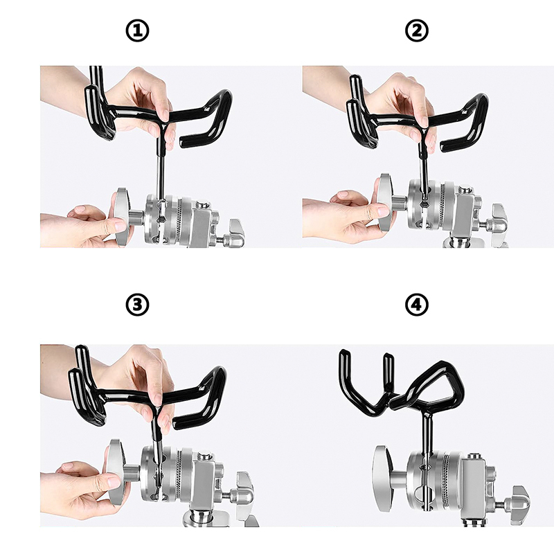 CAMVATE Microphone Boom Pole Holder Cradle Mount Support
