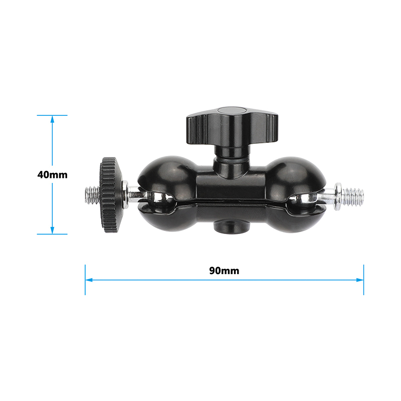 CAMVATE Double Ball Joint Head Extension Arm with 1/4"-20 Stud