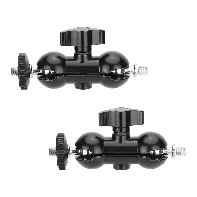 CAMVATE Double Ball Joint Head Extension Arm with 1/4"-20 Stud (2-Pack)