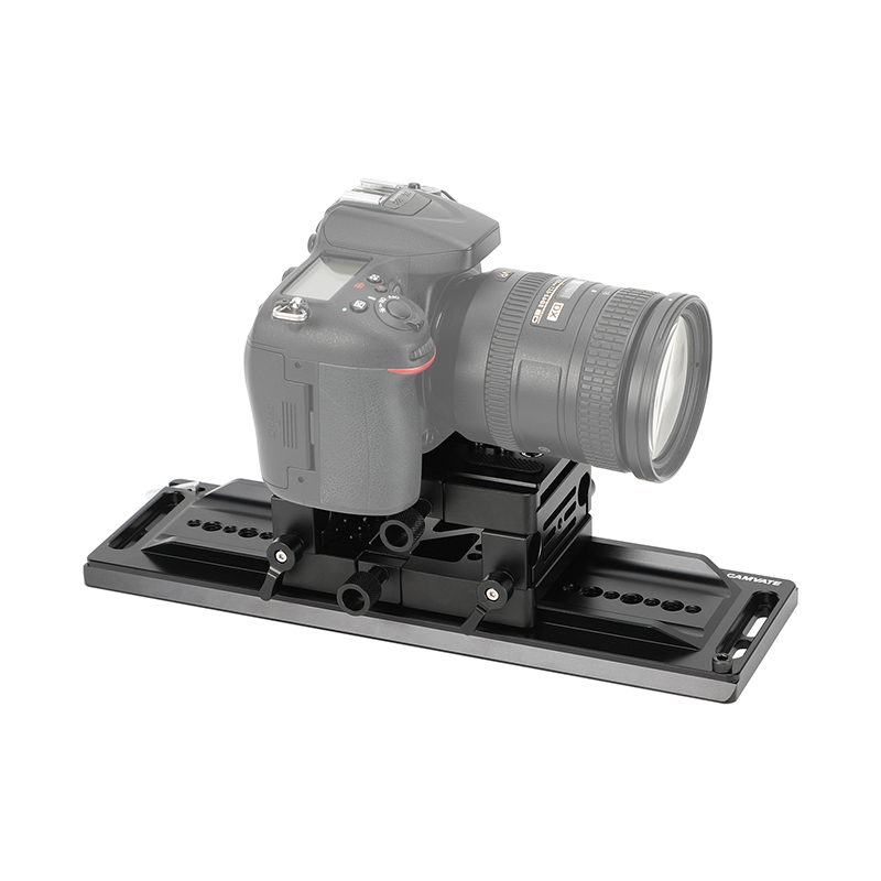 CAMVATE 12" ARRI-Style Dovetail with QR Sliding Plate & 15mm Rods
