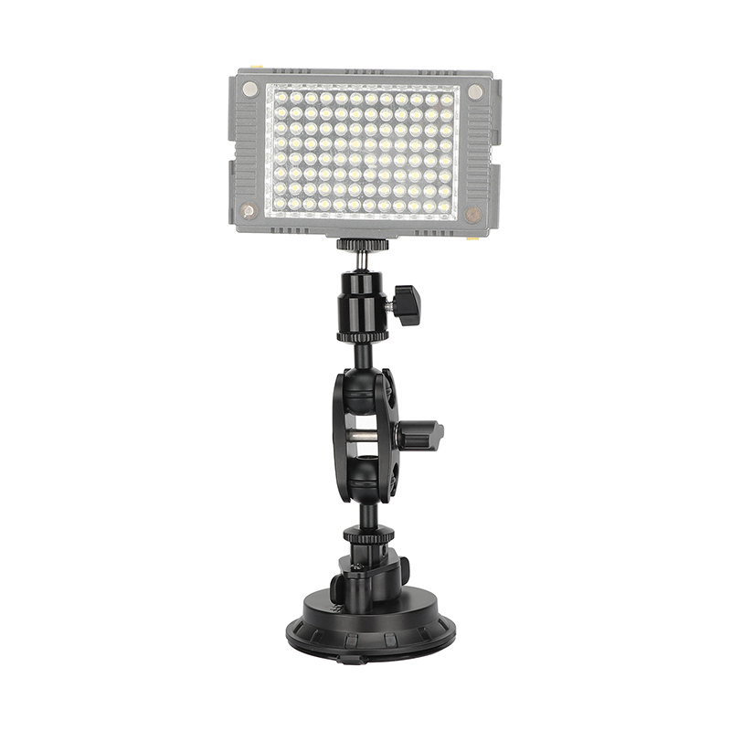 CAMVATE Suction Cup Mount with Mini Magic Arm and Smartphone Clip