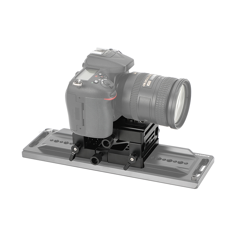 CAMVATE ARRI-Style Bridge Plate with 15mm Rod Clamps