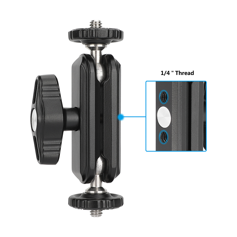 CAMVATE Mini Magic Arm with Dual Ball Heads (3.5", 2-Pack)