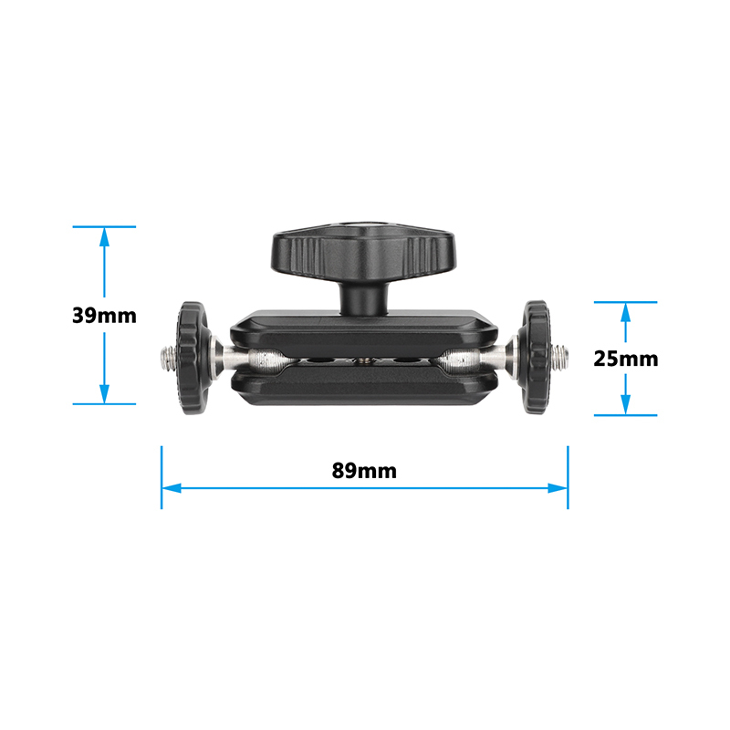 CAMVATE Mini Magic Arm with Dual Ball Heads (3.5", 2-Pack)