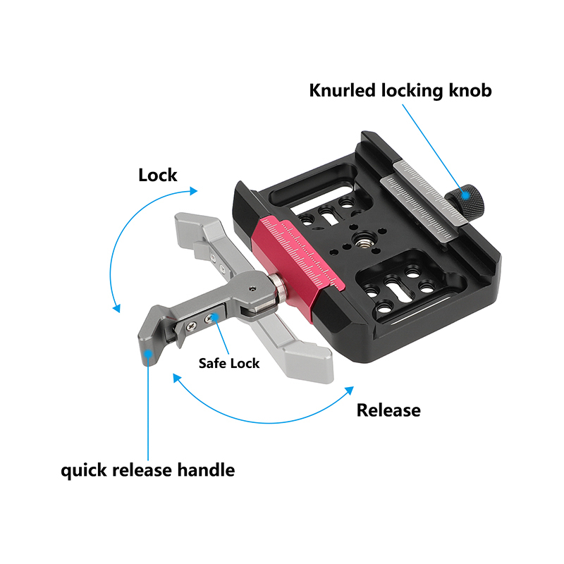 CAMVATE Arca & Manfrotto-Type Compatible Quick Release Clamp