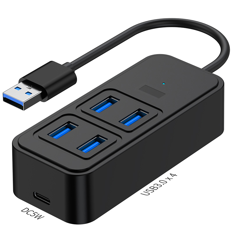 CAMVATE 4-Port USB 3.0 Hub Adapter with Charging