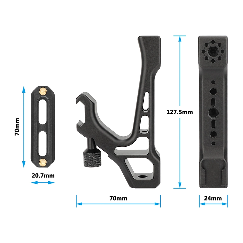 CAMVATE NATO Top Handle with ARRI-Style Accessory Mount & Safety Rail
