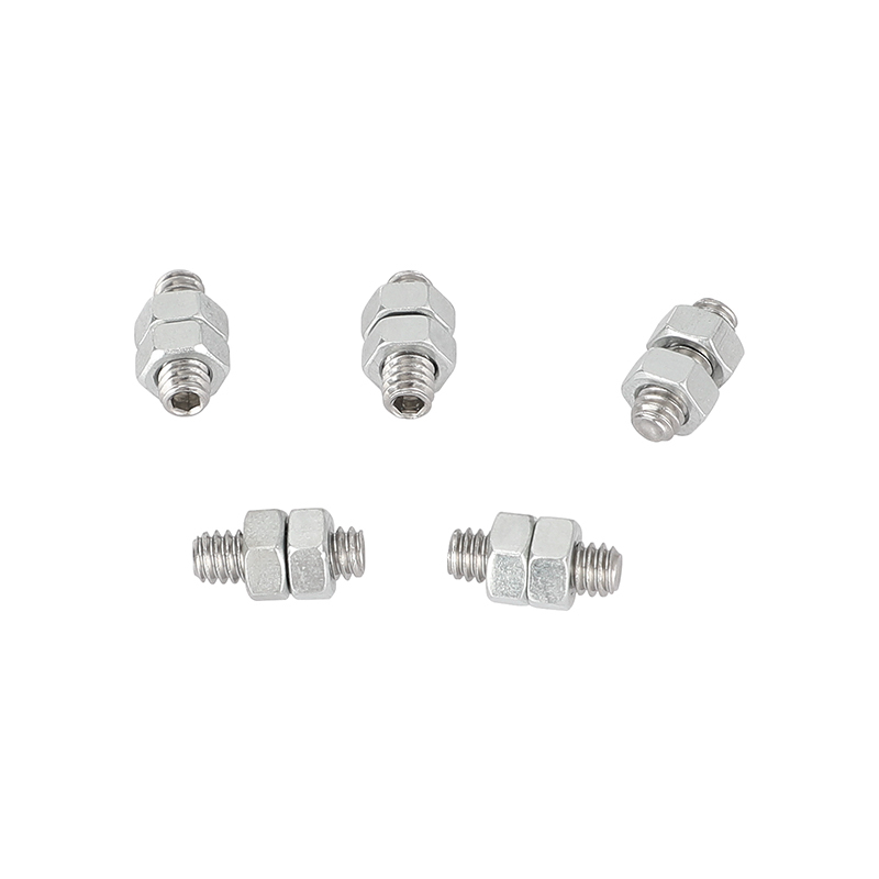 CAMVATE Hex 1/4"-20 Threaded Stud with Lock Nuts