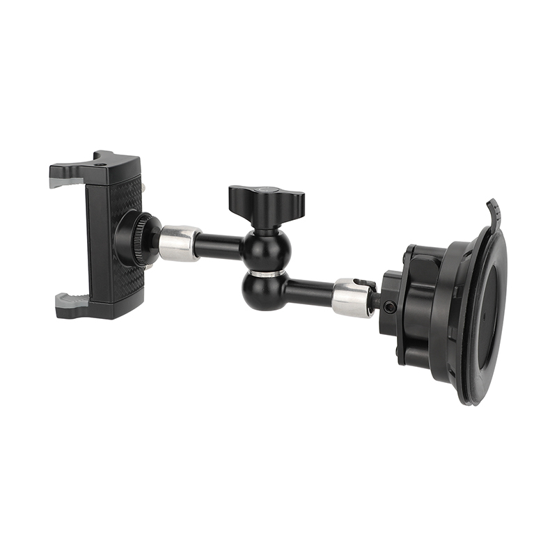 CAMVATE Suction Cup Mount with 5.7" Magic Arm and Smartphone Clamp
