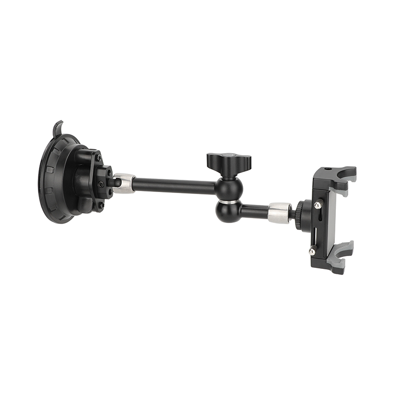 CAMVATE Suction Cup Mount with 7.9" Magic Arm and Smartphone Clamp