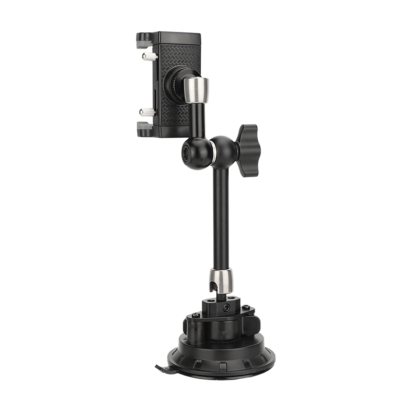CAMVATE Suction Cup Mount with 7.9" Magic Arm and Smartphone Clamp