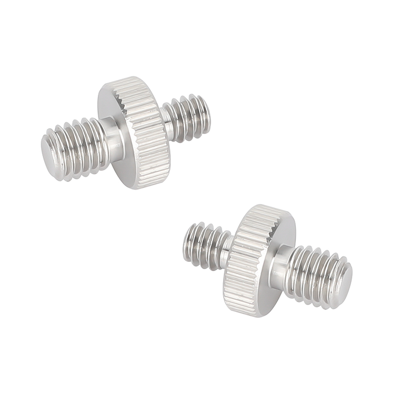 CAMVATE M8 Male to 1/4"-20 Male Stainless Steel Screw Adapter (2-Pack)