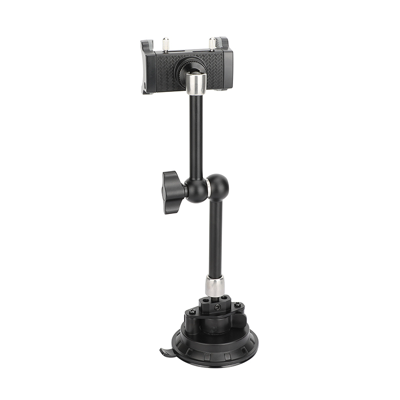 CAMVATE Suction Cup Mount with 9.8" Magic Arm and Smartphone Clamp