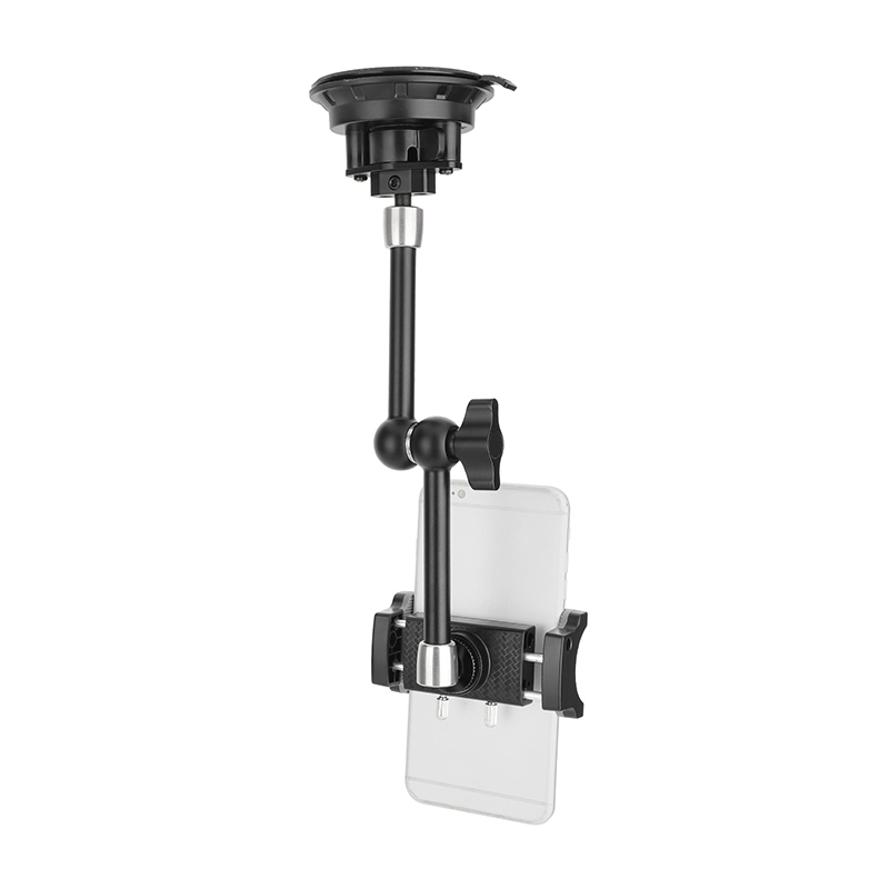 CAMVATE Suction Cup Mount with 9.8" Magic Arm and Smartphone Clamp