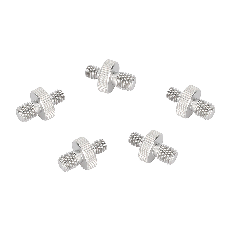 CAMVATE M8 Male to 1/4"-20 Male Stainless Steel Screw Adapter (5-Pack)