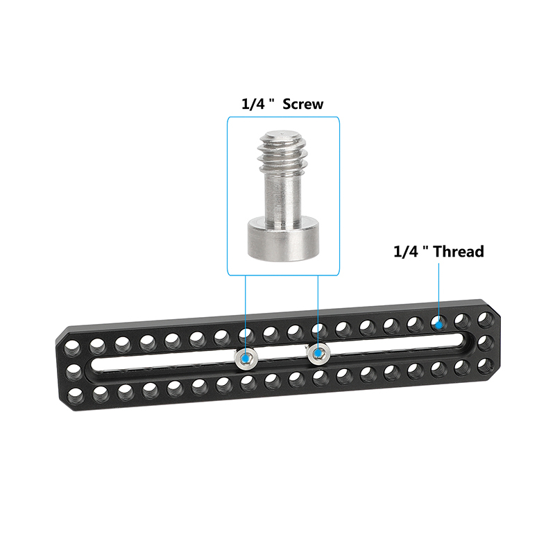 CAMVATE Long Cheese Plate with 1/4"-20 Threads (6.5")