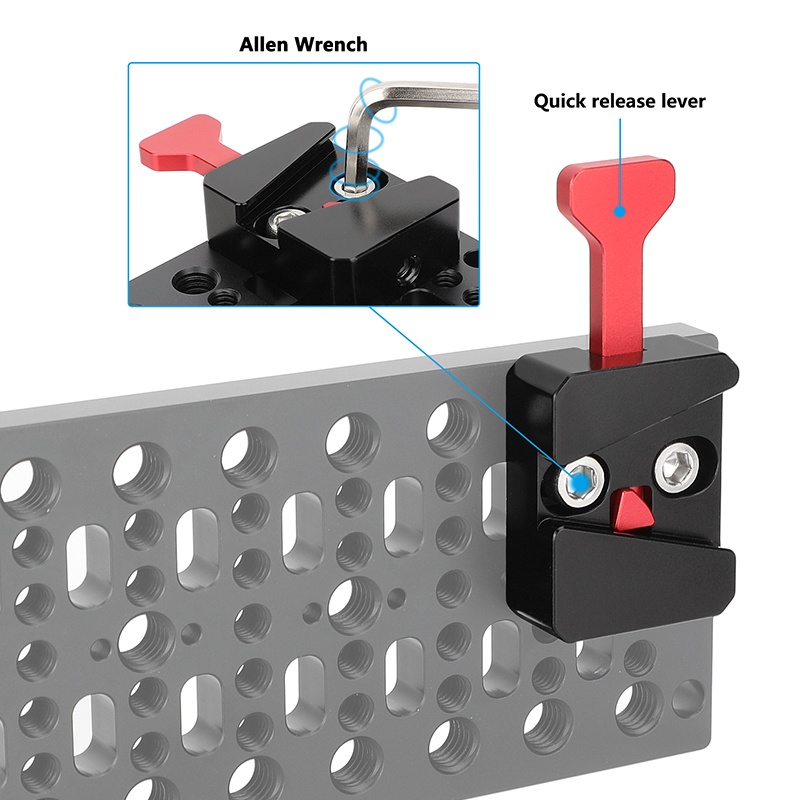 CAMVATE V-Lock Assembly Kit with Base Station and Wedge (Red / Black)