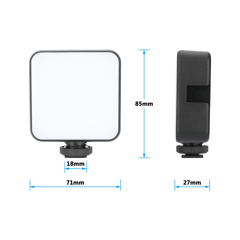 CAMVATE On-Camera RGB LED Pocket Video Light (2500 to 9000K)