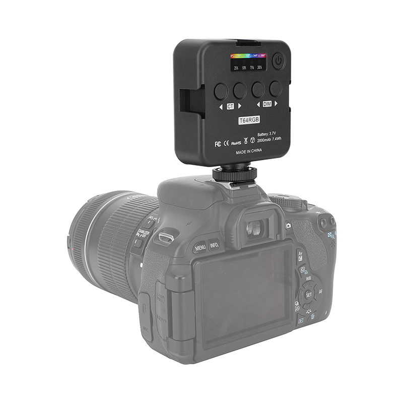 CAMVATE On-Camera RGB LED Pocket Video Light (2500 to 9000K)