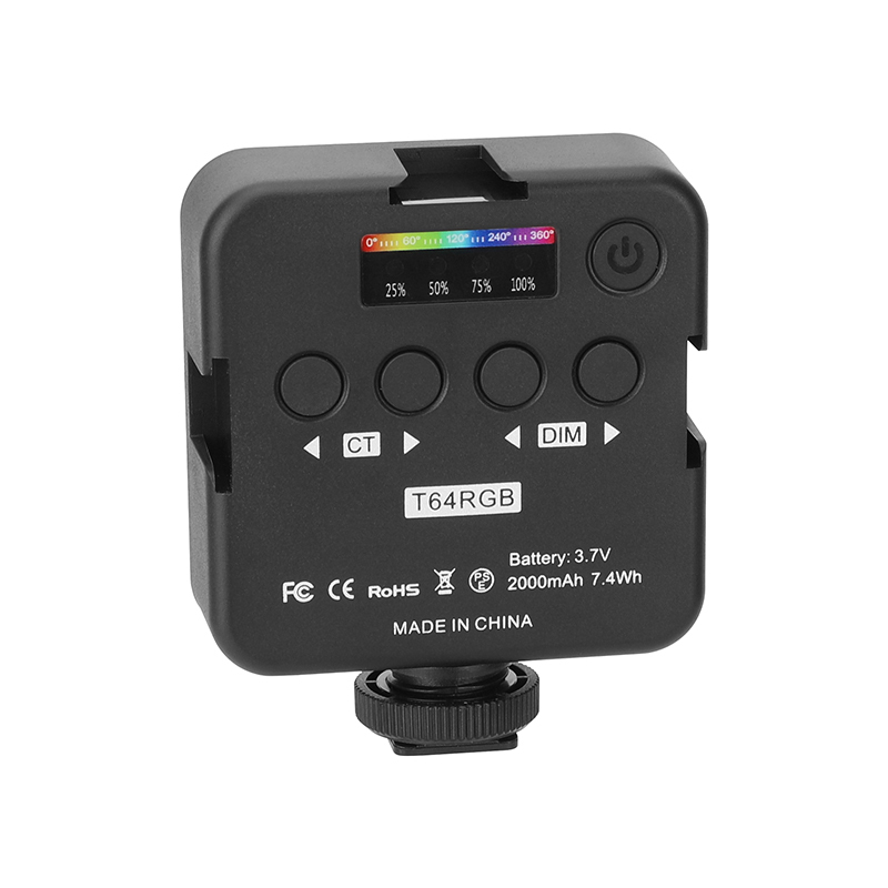 CAMVATE On-Camera RGB LED Pocket Video Light (2500 to 9000K)