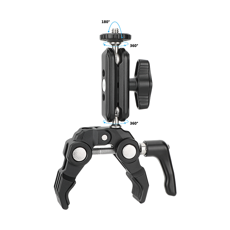 CAMVATE Super Crab Gripper Clamp with Mini Magic Arm