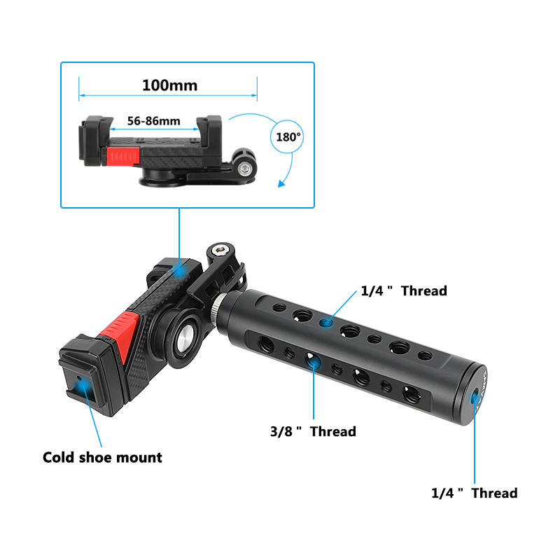 CAMVATE Smartphone Clamp & Cheese Handgrip
