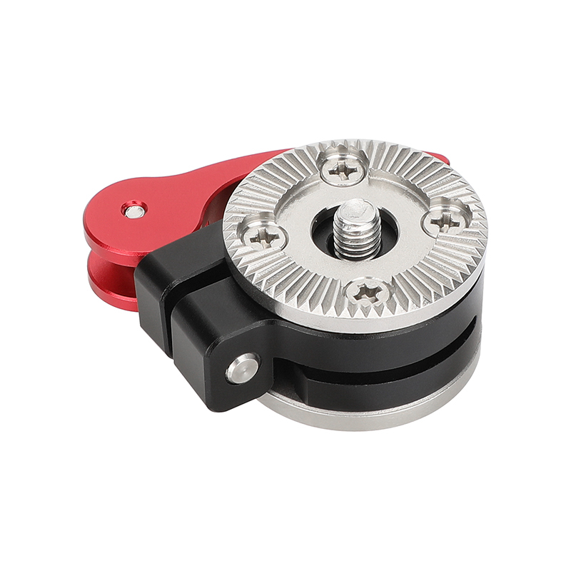 CAMVATE Quick Adjust Rosette Adapter with M6 Female and Male Mounts (Red Lever)