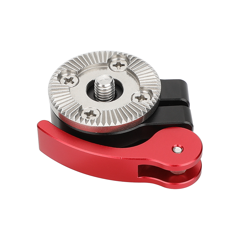 CAMVATE Quick Adjust Rosette Adapter with M6 Female and Male Mounts (Red Lever)