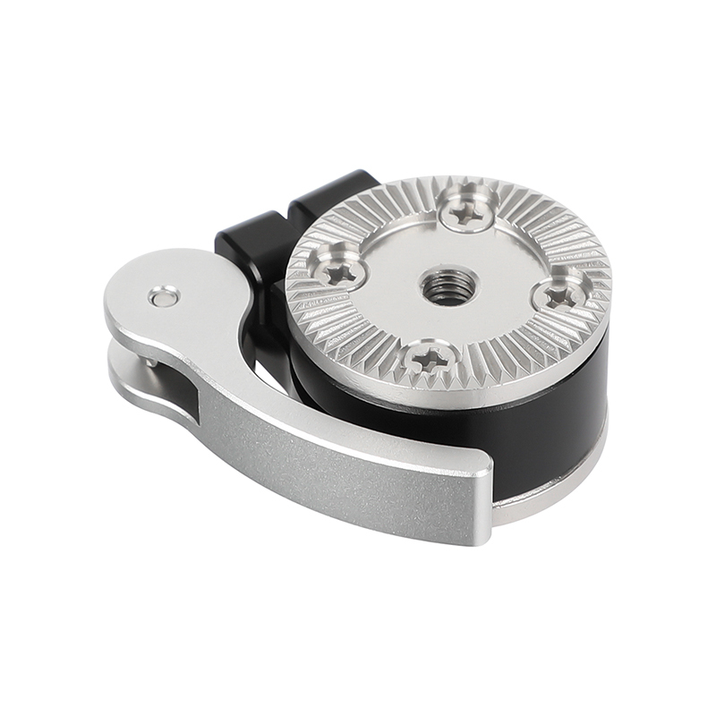 CAMVATE Quick Adjust Rosette Adapter with M6 Female and Male Mounts (Silver Lever)