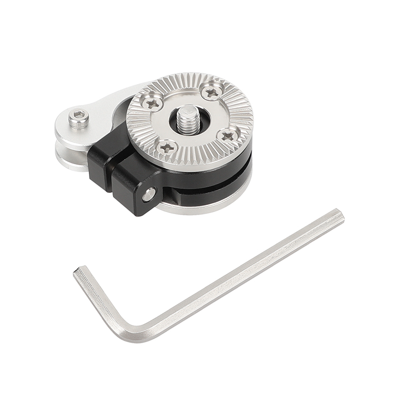 CAMVATE Quick Adjust Rosette Adapter with M6 Female and Male Mounts (Silver Lever)