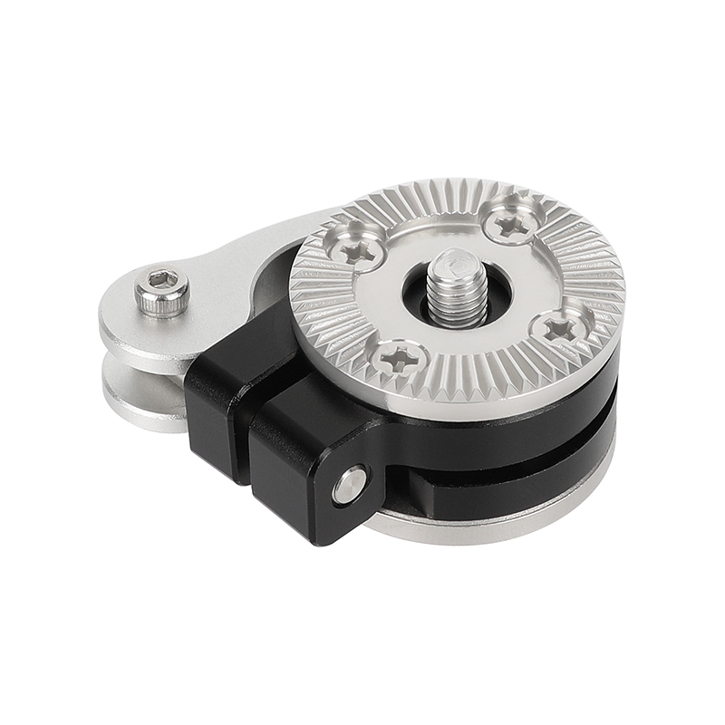 CAMVATE Quick Adjust Rosette Adapter with M6 Female and Male Mounts (Silver Lever)