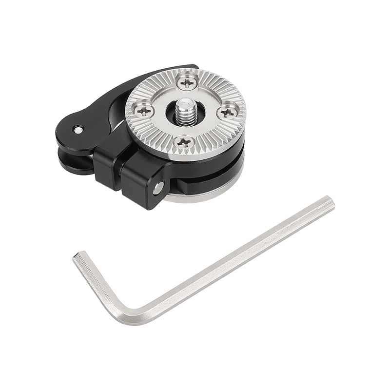 CAMVATE Quick Adjust Rosette Adapter with M6 Female and Male Mounts (Black Lever)