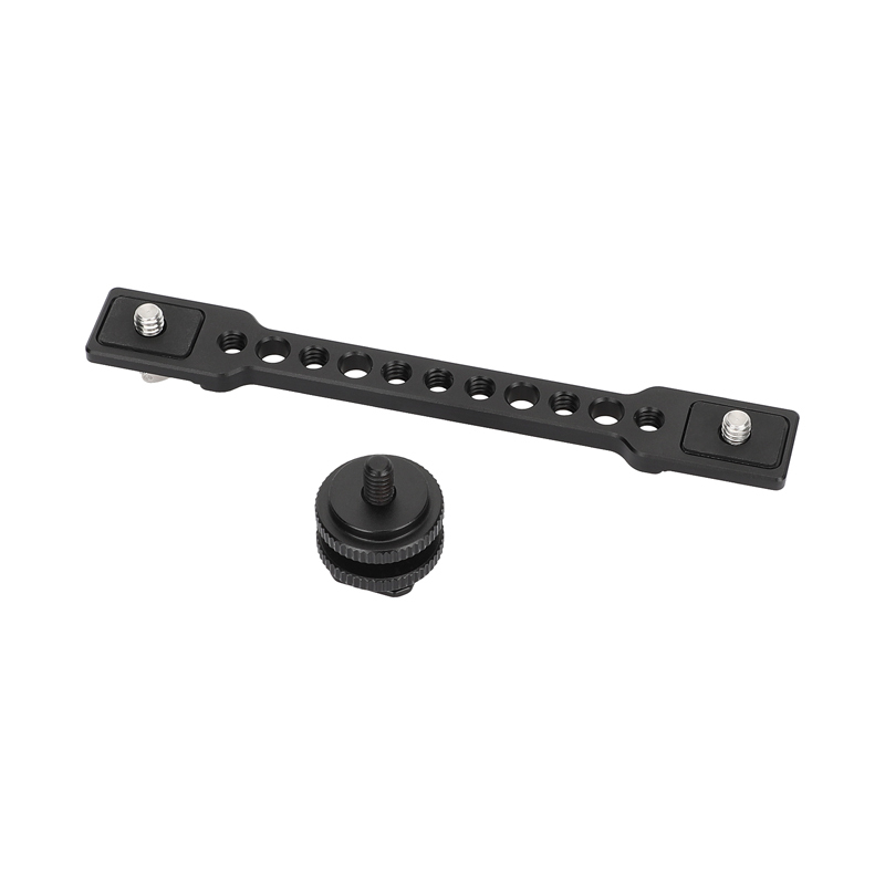 CAMVATE Bar Arm with Dual 1/4"-20 Camera Screw Mount & Shoe Adapter