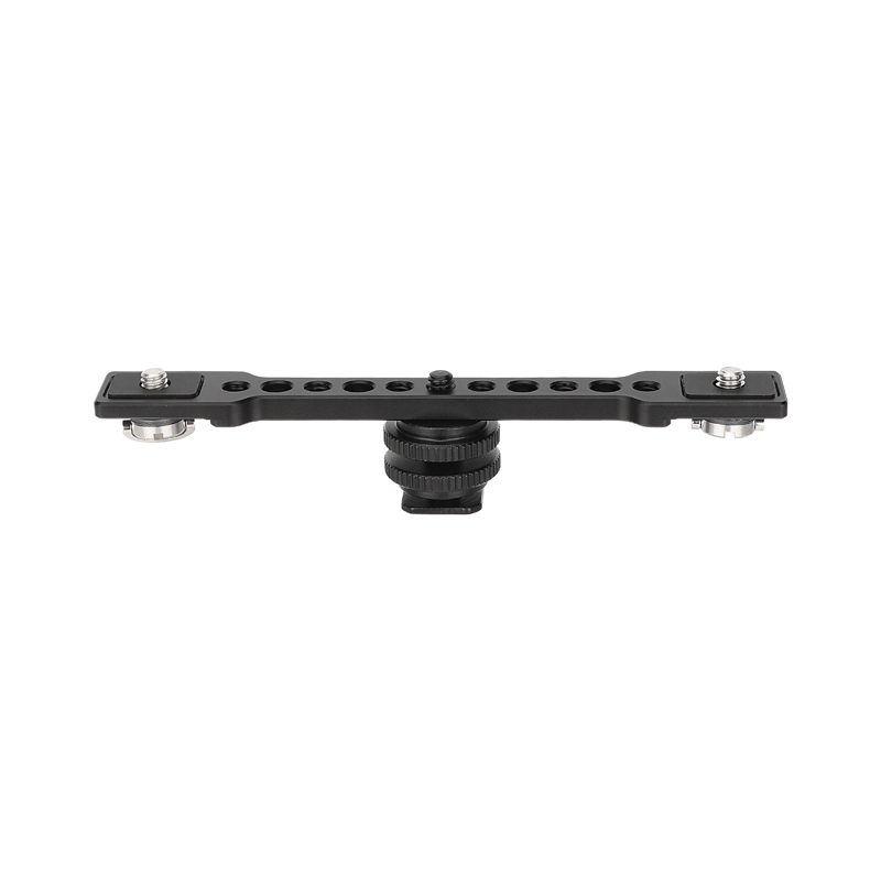 CAMVATE Bar Arm with Dual 1/4"-20 Camera Screw Mount & Shoe Adapter